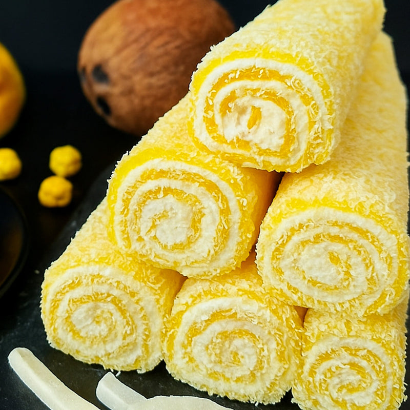 Манго лукумс ar kokosriekstu skaidiņām 