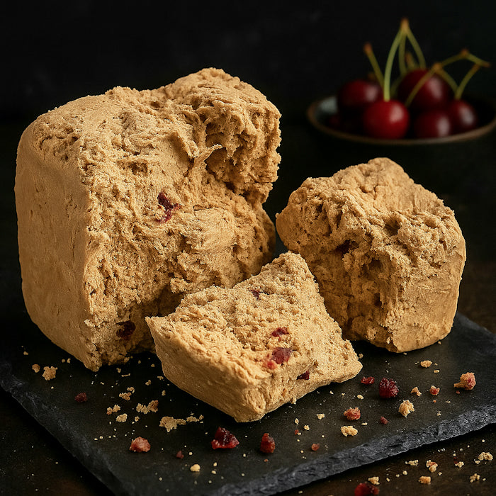 Халва zemesriekstu ar ķiršiem 