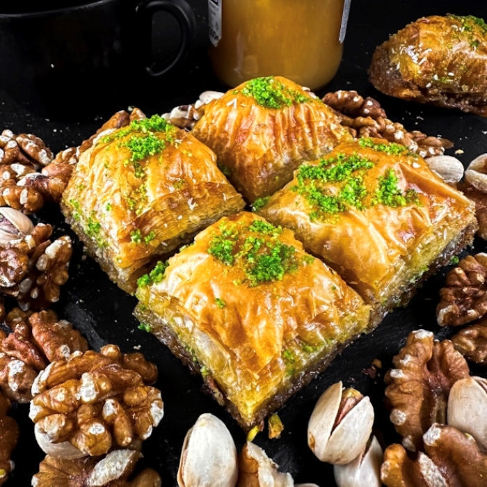 Baklava - pistāciju kvadrātiņi