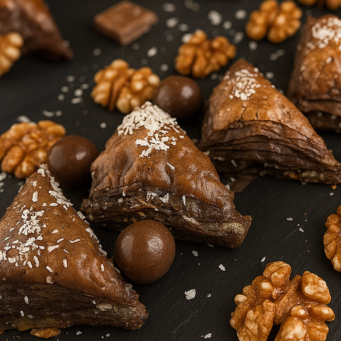 Baklava - šokolādes valriekstu trīsstūrīši