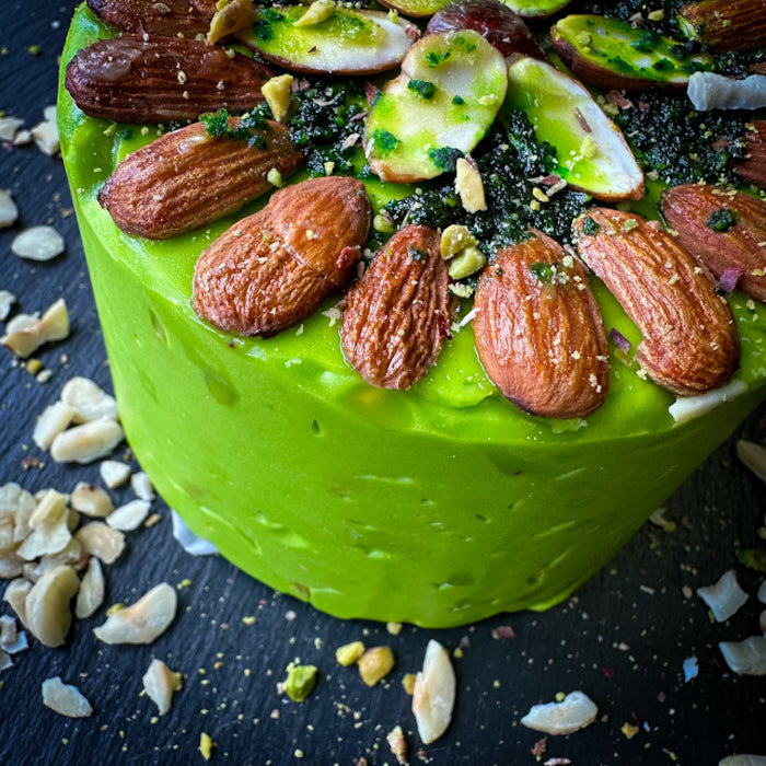 Mini-tortīte no Samarkandas halvas - smaržīgas pistācijas