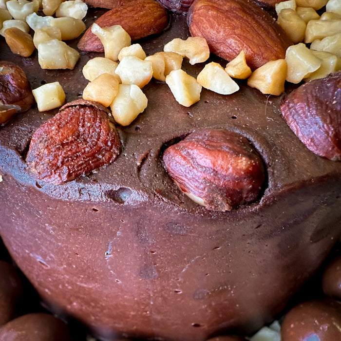 Mini-tortīte no Samarkandas halvas - maiga šokolāde