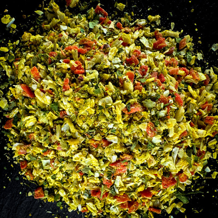 Dārzeņu garšviela aromātiskiem dārzeņu ēdieniem un piedevām