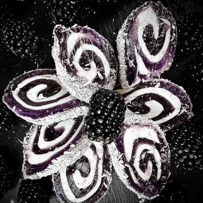 Kazeņu-pastilu lukums ar kokosriekstu skaidiņām