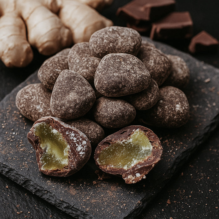 Ингвера дражеас тумша бельгу шоколаде