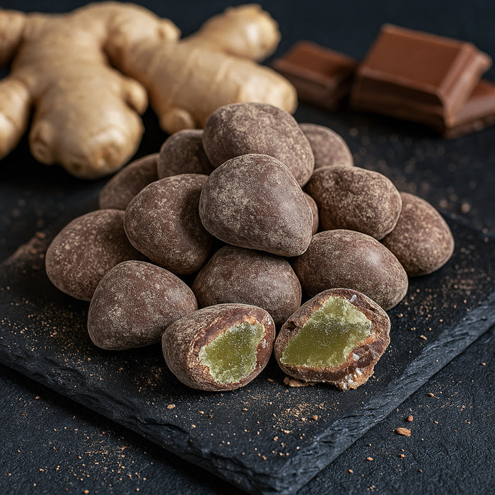 Ингвера дражеас тумша бельгу шоколаде