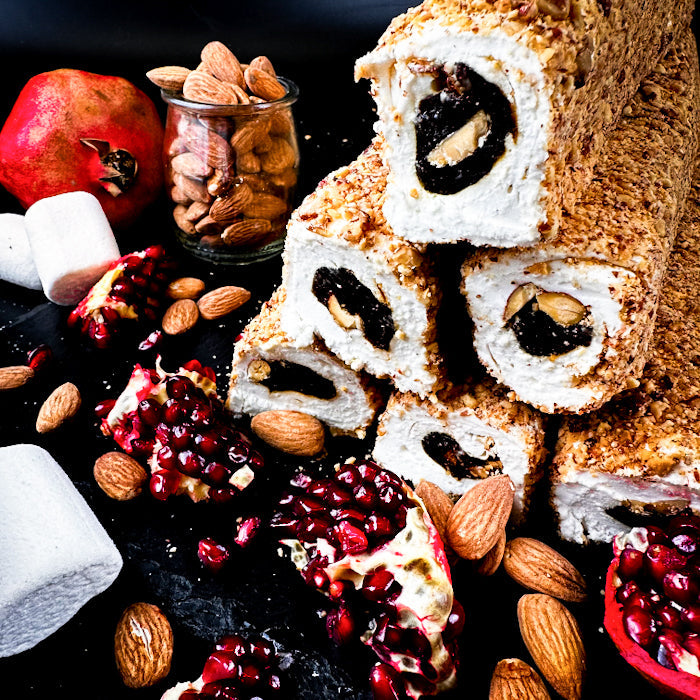 Фантастики лукумс гранатыболу и гурмас мармелади ар манделем