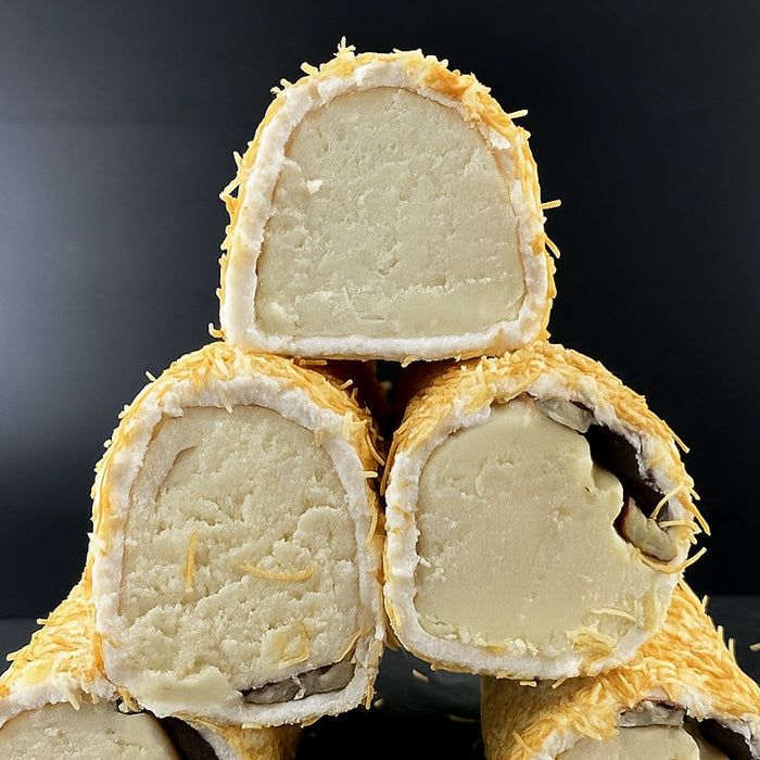 Lukums ar riekstu kremu un kraukšķīgo kadaifu 