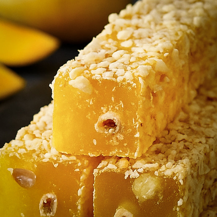 Lukums ar mango garšu un lazdu riekstiem