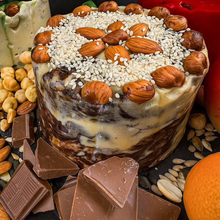 Mini-tortīte no Samarkandas halvas - garda zebra