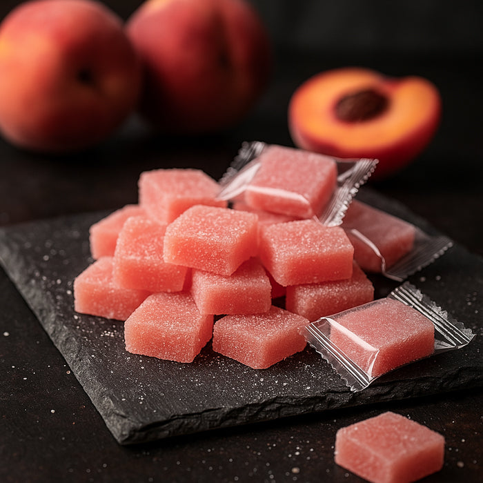 Persiku košļājamās konfektes