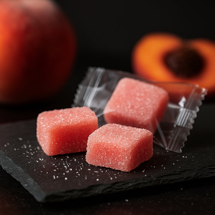 Persiku košļājamās konfektes