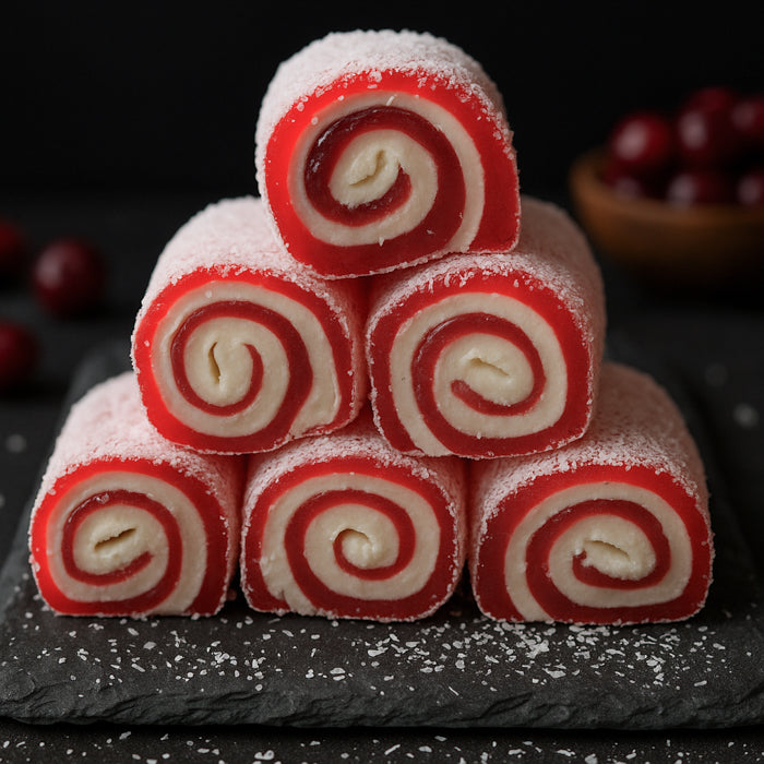 Saldo ķiršu lukums ar kokosriekstu skaidiņām