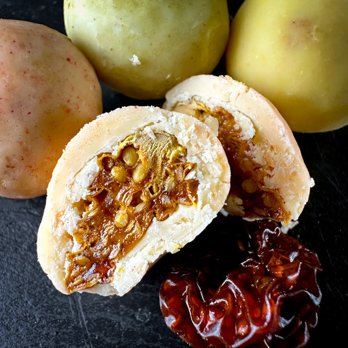 Žāvēts fizālis baltā šokolādē