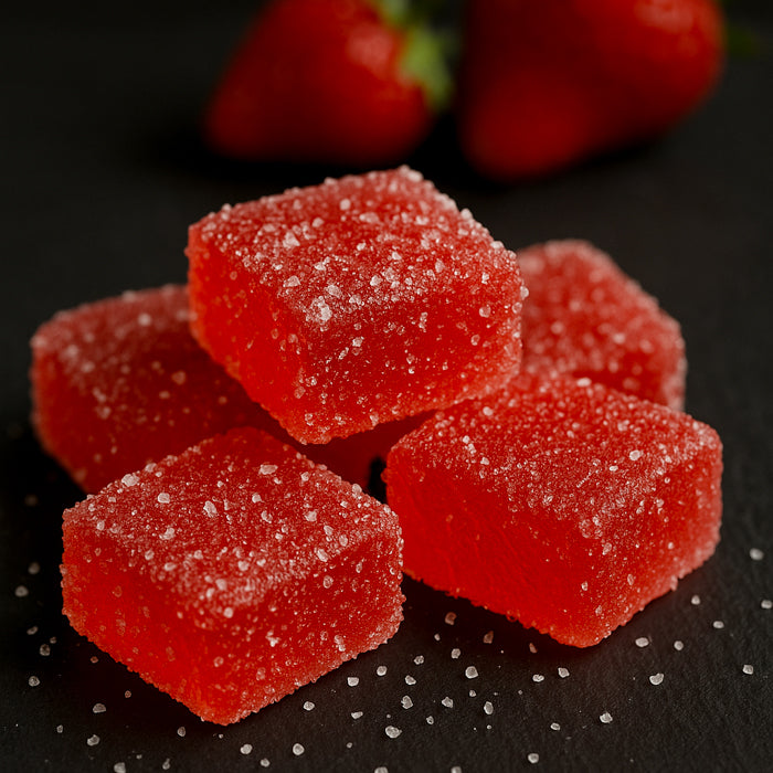 Zemeņu košļājamās konfektes