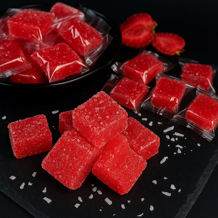 Zemeņu košļājamās konfektes