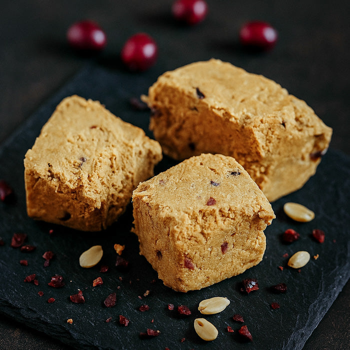 Halva - zemesriekstu ar dzērvenēm